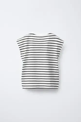 TAPE STRIPED T-SHIRT-Striped - ZARA (1)
