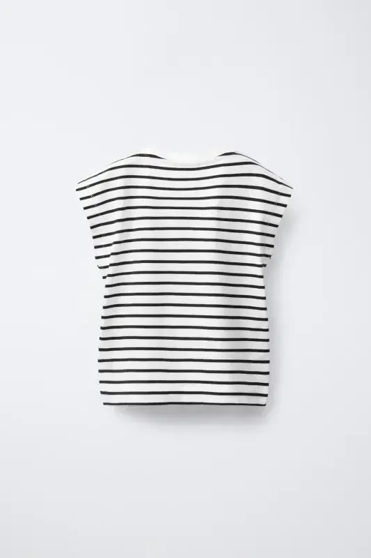 TAPE STRIPED T-SHIRT-Striped - 2