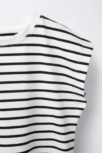 TAPE STRIPED T-SHIRT-Striped - 3