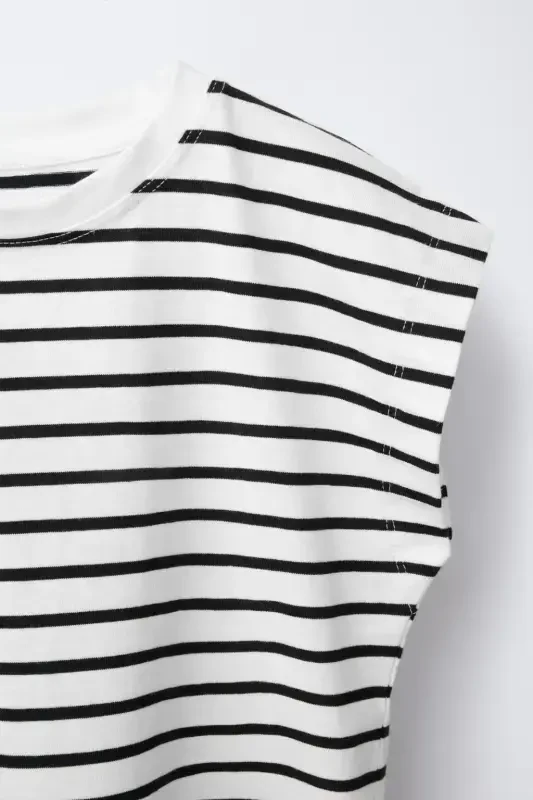 TAPE STRIPED T-SHIRT-Striped - 3