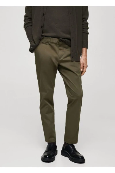 Tapered cropped cotton pants - 2