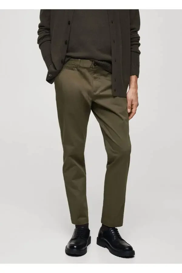 Tapered cropped cotton pants - 2