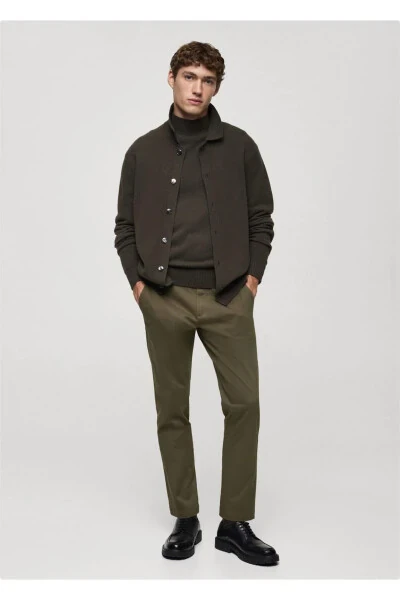 Tapered cropped cotton pants - 3