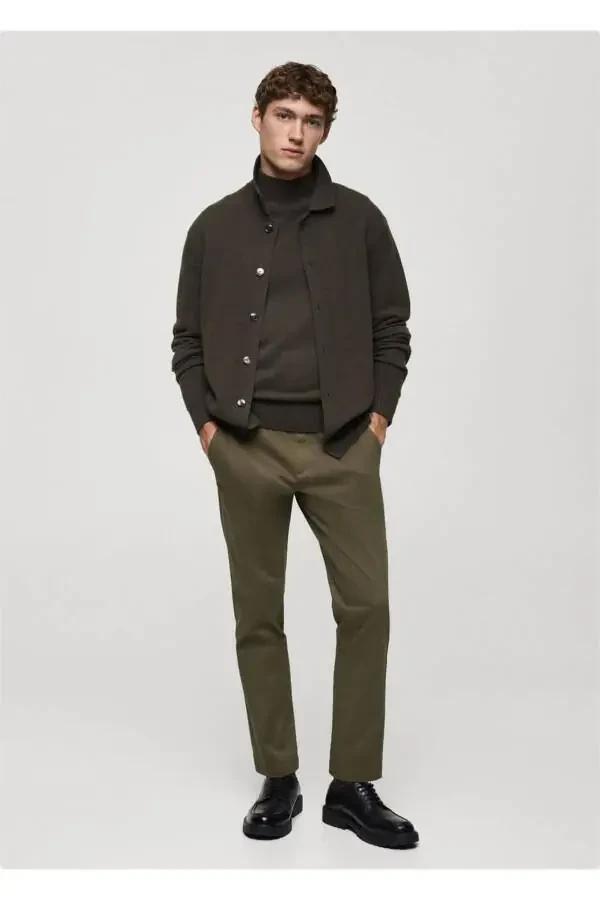 Tapered cropped cotton pants - 3