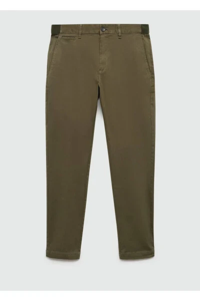 Tapered cropped cotton pants - 4