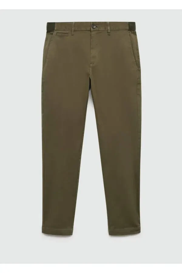 Tapered cropped cotton pants - 4