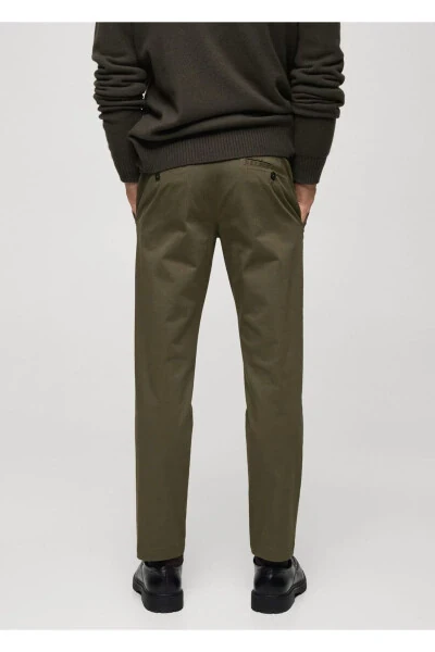 Tapered cropped cotton pants - 5