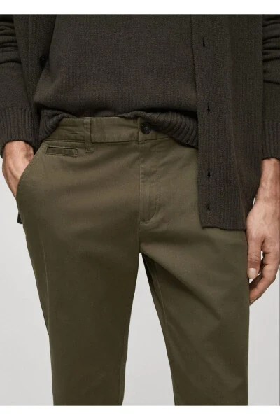 Tapered cropped cotton pants - 6