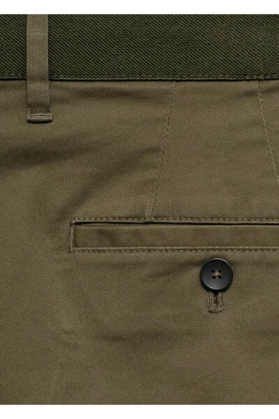 Tapered cropped cotton pants - 7