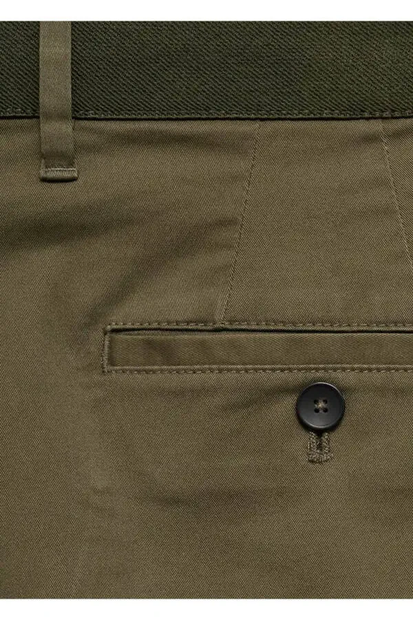 Tapered cropped cotton pants - 7