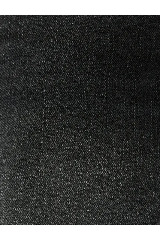 Tapered Fit Jean Pantolon - Joe Jean-Siyah - 6