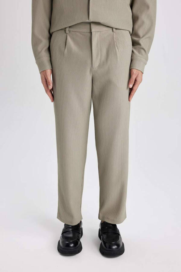 Tapered Fit Straight Leg All-Way Stretch Pants Light Khaki - 6