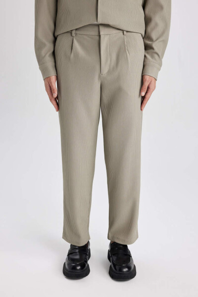 Tapered Fit Straight Leg All-Way Stretch Pants Light Khaki - 13