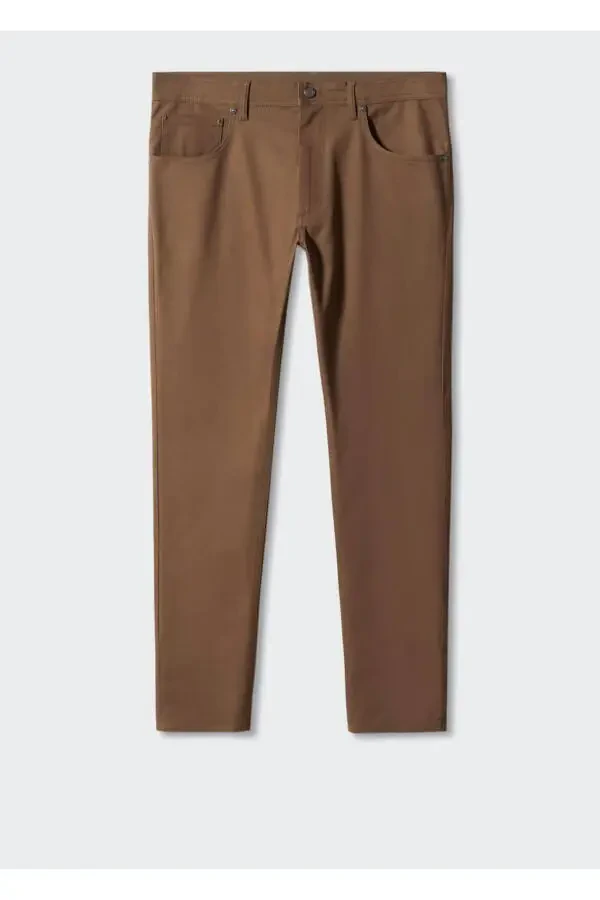 Tapered Serge Cotton Pants - 3