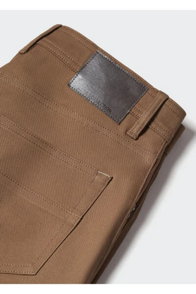 Tapered Serge Cotton Pants - 8