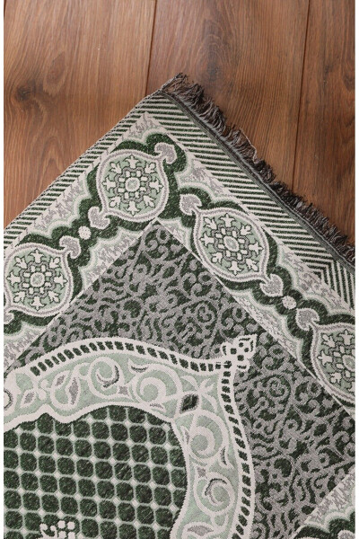 Tapestry Prayer Rug | Glitter Prayer Rug | Souvenir Prayer Rug | Hajj and Umrah Gift | Ottoman Prayer Rug - 3