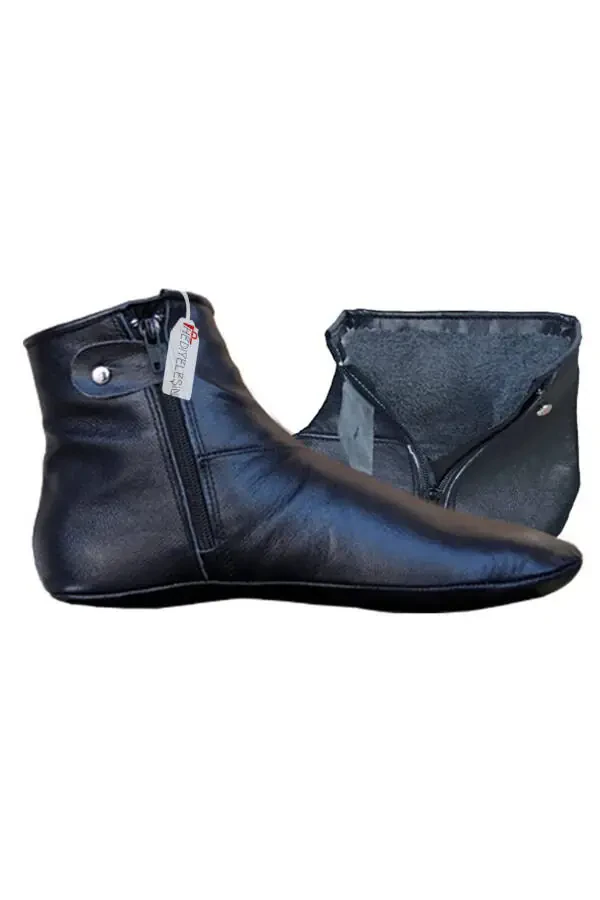 Тапочки, Натуральная Кожа Козы, На Молнии, Без Подкладки - 1