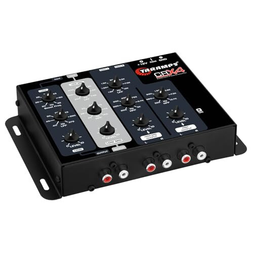 Taramps Crx4 Electronic 4 Way Crossover Rca Channels 8 Volts Rms Car Audio Processor Stereo Equalizer Great for Low/High with Bass Boost, Compact Size - 2