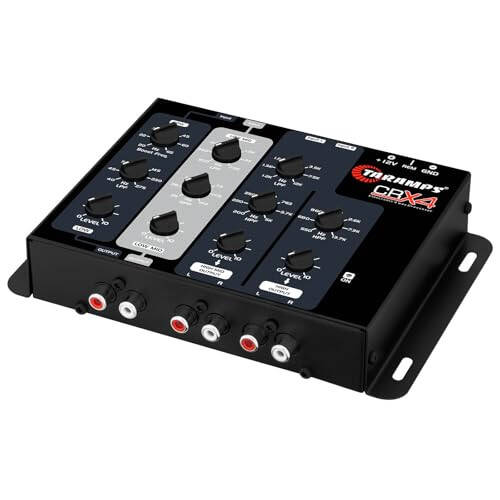 Taramps Crx4 Electronic 4 Way Crossover Rca Channels 8 Volts Rms Car Audio Processor Stereo Equalizer Great for Low/High with Bass Boost, Compact Size - 3