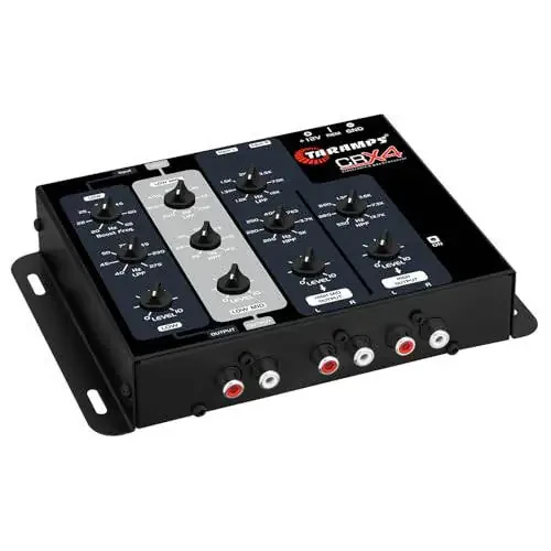 Taramps Crx4 Elektron 4 Yo'lli Krossover Rca Kanallari 8 Volt Rms Avtomobil Audio Protsessori Stereo Ekvayzer Bassni Kuchaytirish bilan Past/Yuqori uchun ajoyib, Ixcham O'lcham - 2