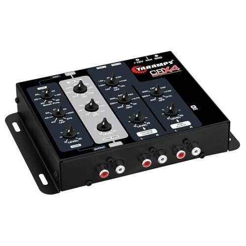 Taramps Crx4 Electronic 4 Way Crossover Rca Channels 8 Volts Rms Car Audio Processor Stereo Equalizer Great for Low/High with Bass Boost, Compact Size - Taramp's (1)