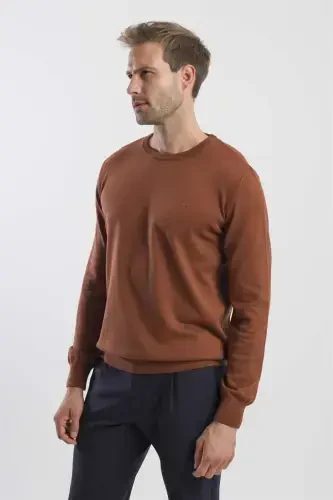 Tarçın Slim Fit Bisiklet Yaka Triko Kazak 