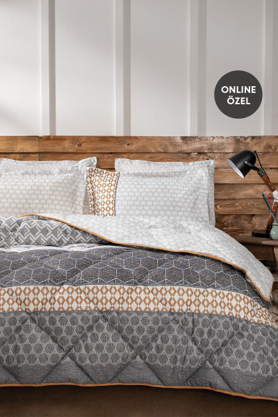 Taren Double Bed Sleeping Set - Grey - YATAŞ