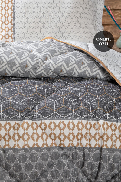 Taren Single Sleep Set - Grey - YATAŞ (1)