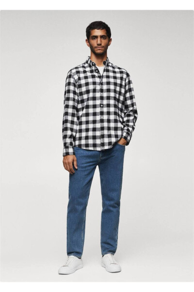 Tartan odun kesuvchi ko'ylagi - MANGO MAN (1)