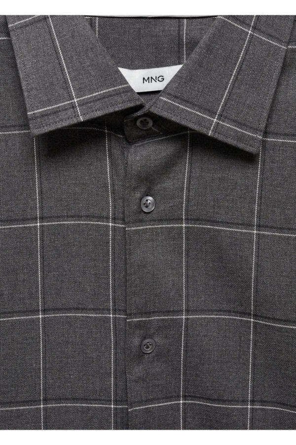 Tartan paxta flanel ko'ylak - 6