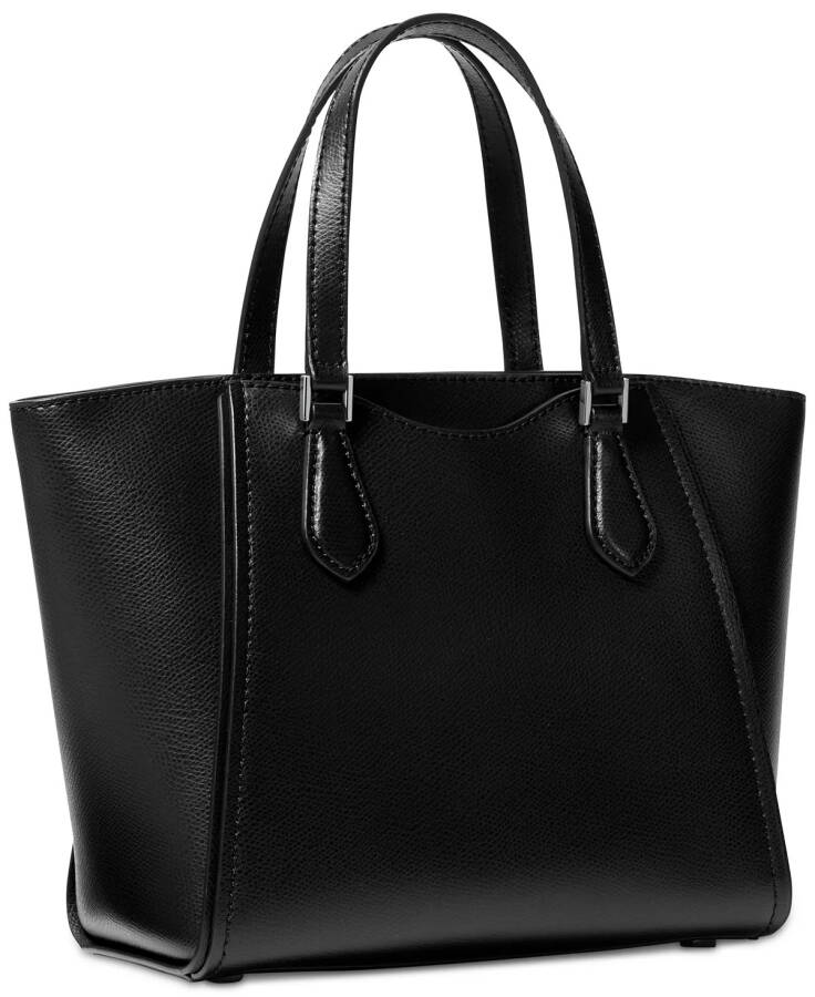 Taryn Small Convertible Top Zip Tote Çapraz Çanta Siyah/Gümüş - 3