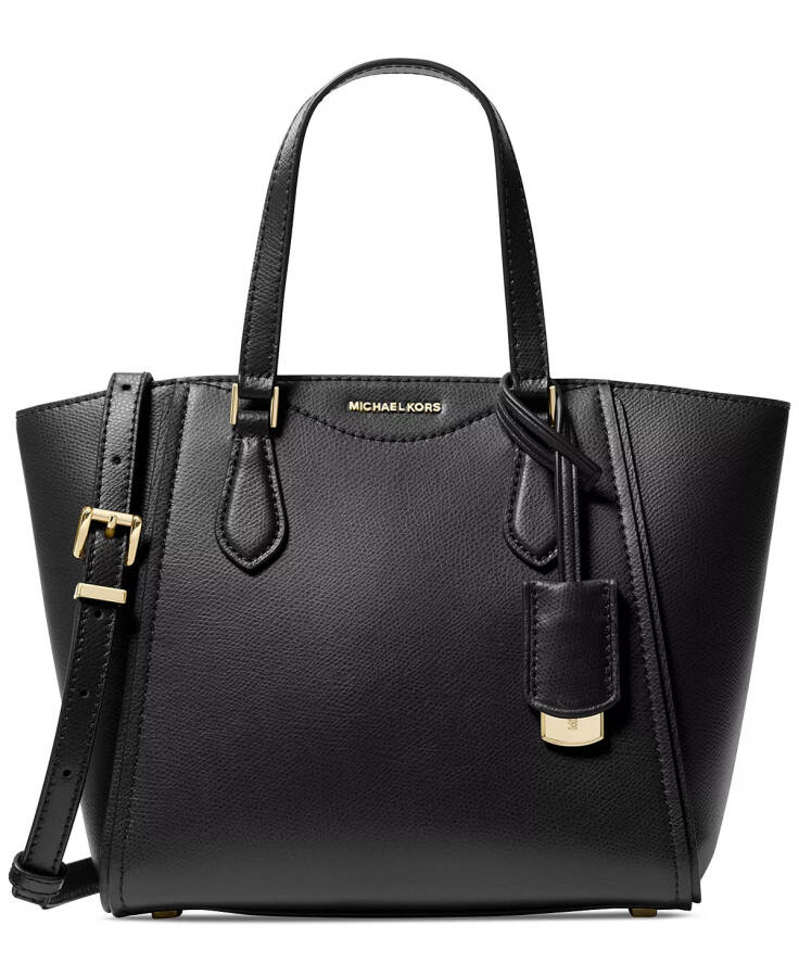 Taryn Small Convertible Top Zip Tote Crossbody Black - 1