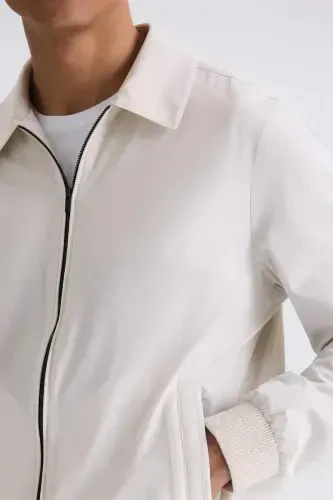 Taş Comfort Fit Berberi Yaka Mevsimlik Mont - 4