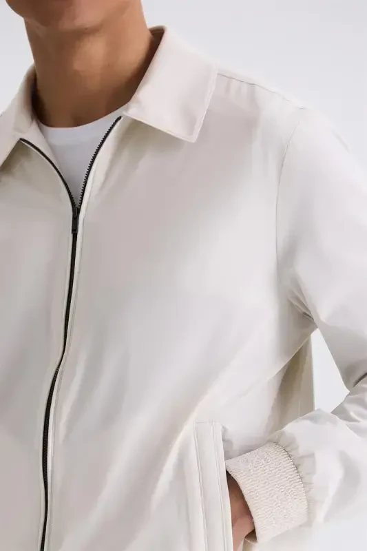 Taş Comfort Fit Berberi Yaka Mevsimlik Mont - 4