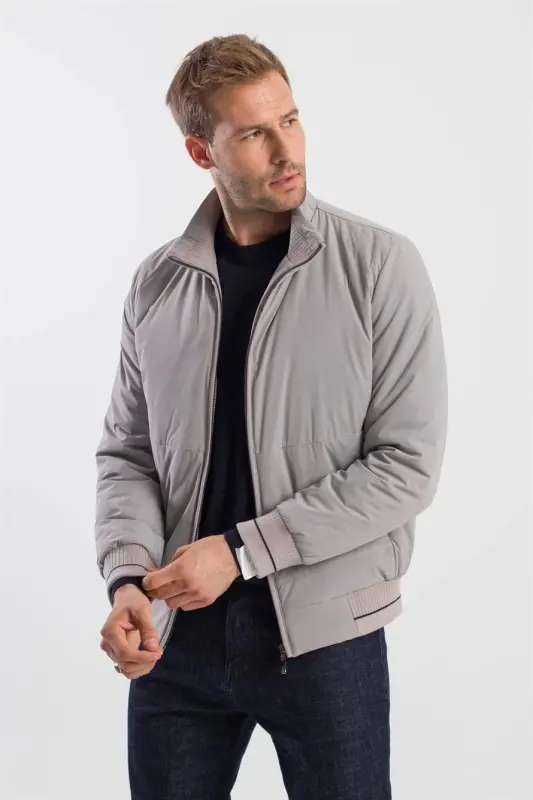 Taş Comfort Fit Dik Yaka Mont - 3
