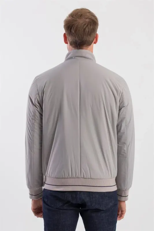 Taş Comfort Fit Dik Yaka Mont - 4