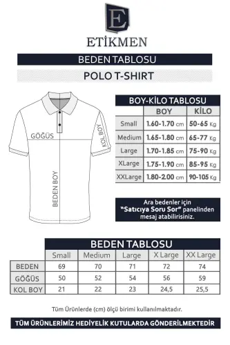 Taş Gri Yaka Desenli Erkek Polo Yaka Tişört-Taş Gri - 4