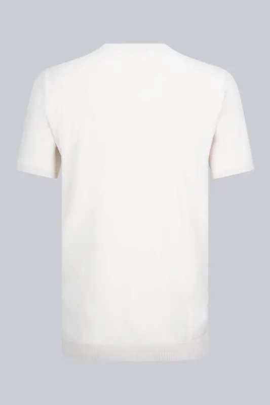 Taş Regular Fit Bisiklet Yaka Rayon Tişört - Taş - 2