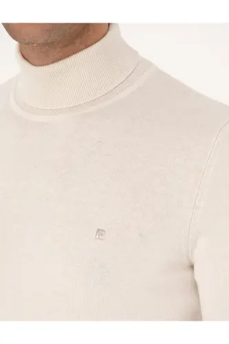 Taş Slim Fit Balıkçı Yaka Basic Triko Kazak 50314202-VR049 - Taş - 7