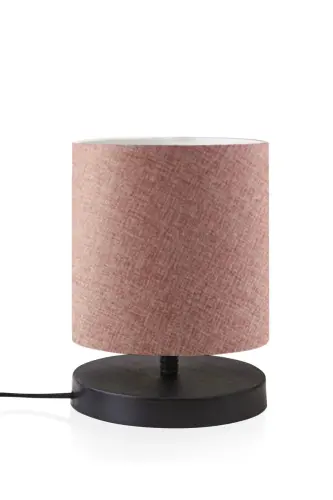 Design Abajur Mini Boy Gül Kurusu Renk Kumaş-Gül kurusu - HOMİNG (1)