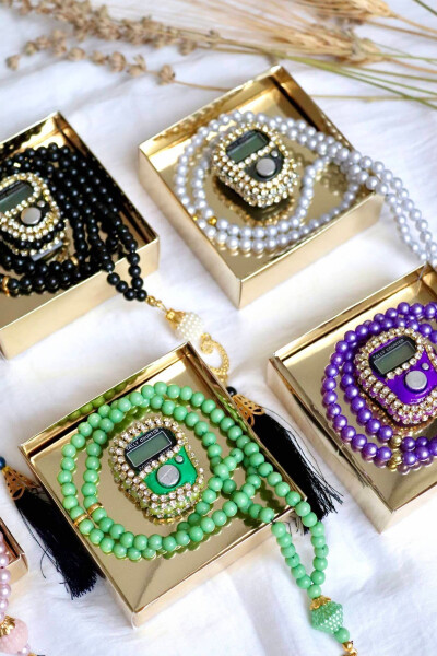 Tasbih Zikirmatik and Mevlid Set with Stones 20 T302 - BILENLER (1)