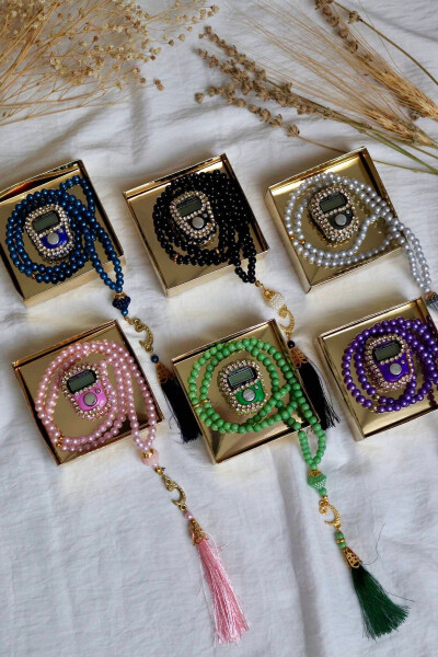 Tasbih Zikirmatik and Mevlid Set with Stones 20 T302 - 5
