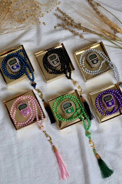 Tasbih Zikirmatik and Mevlid Set with Stones 20 T302 - 5