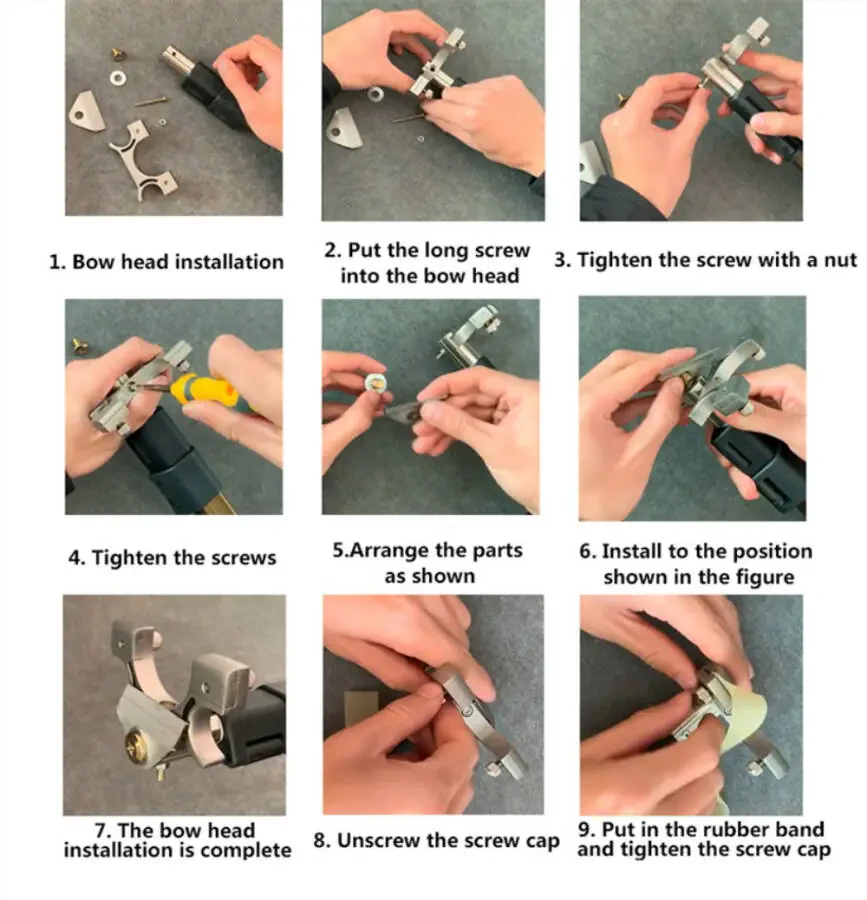 Tashqi ovchilik otish baliq otash catapulta to'plami Uch qismli teleskopik uzun tayoq otish slyotshota - 17