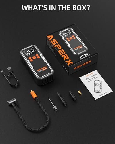 Tire Inflator Portable Air Compressor, 150PSI Cordless Air Pump for Car Tires, 3X Faster Air inflator Tire Pump with Digital Pressure Gauge and Emergency LED Light for Motorcycle Bike Ball Car - 11