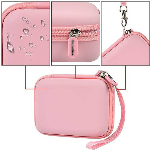 casmilee Portable Charger Power Bank Case for 2PCS Swyop/for Feob/for Charmast/for JEJILL/for LanLuk/for VEGER/for iWALK/for Taegila/for Kuulaa and More Small Charging Battery Pack - Bag Only (Pink) - 4