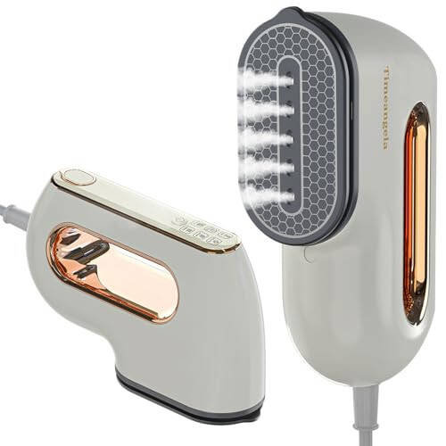 Portable Travel Steamer Iron for Clothes: Mini Handheld Garment Steam Ironing Machine for Clothing - Professional Small Size Hand Held Traveling Fabric Steamers for Wrinkle on Dress Shirt (Gray) - 1