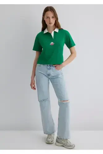 Tasmanian Print Green T-Shirt Regular Fit / Normal - MAVI (1)