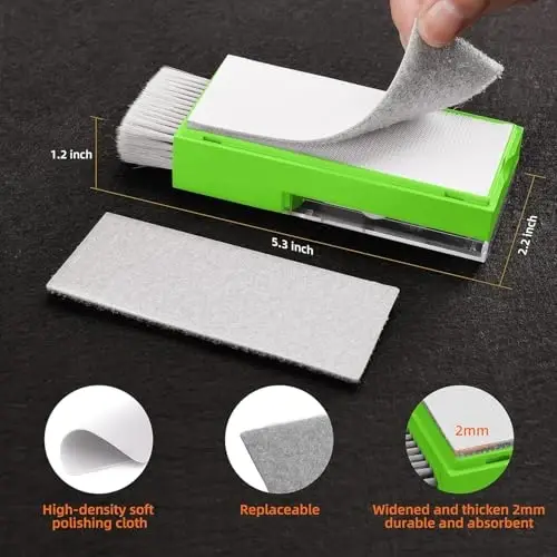 Tassmpitor Laptop Ekran Klaviatura Tozalash Komplekti, MacBook iPad iPhone Pro Uyali Telefon uchun 1 da 1 Elektronika Tozalash Vositasi, Planshet, Kompyuter, PC Monitori, Patentli TV Kamera Lenza uchun Cho'tkasi, Yashil - 5