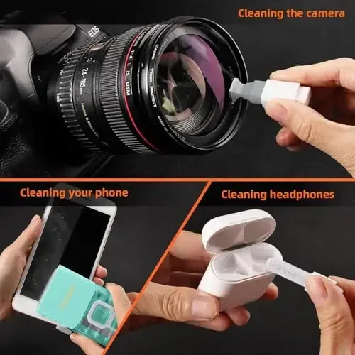 Tassmpitor Laptop Screen Keyboard Cleaner Kit, All in 1 Electronics Cleaning Tool for MacBook iPad iPhone Pro Cell Phone, Brush Tool for Tablet, Computer, PC Monitor,TV Camera Lens with Patent - 3